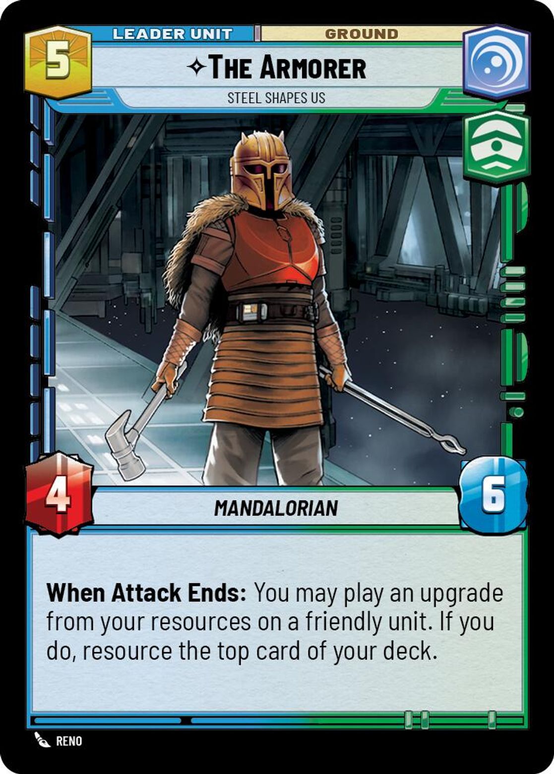 The Armorer leader card