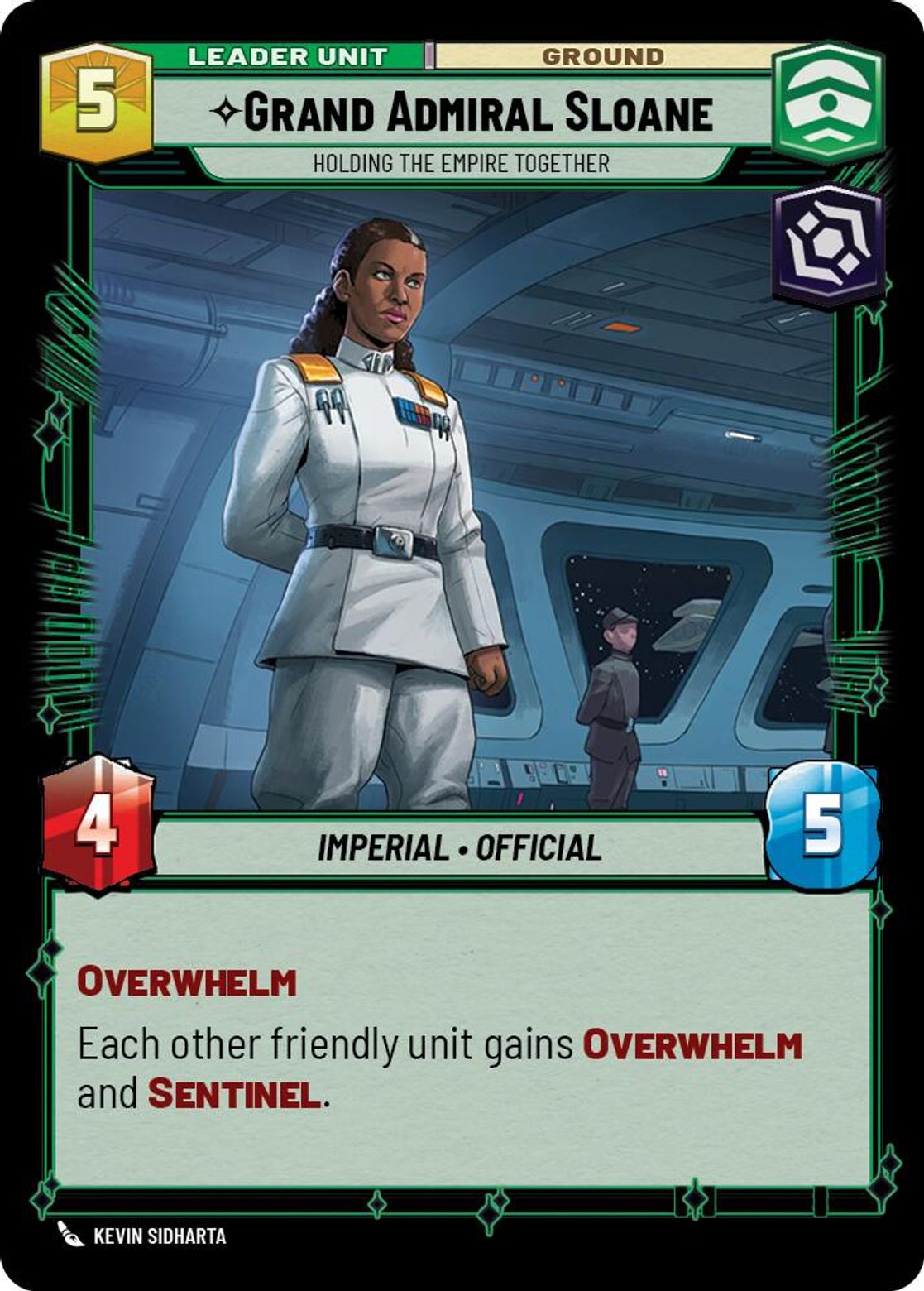 Grand Admiral Sloane leader card