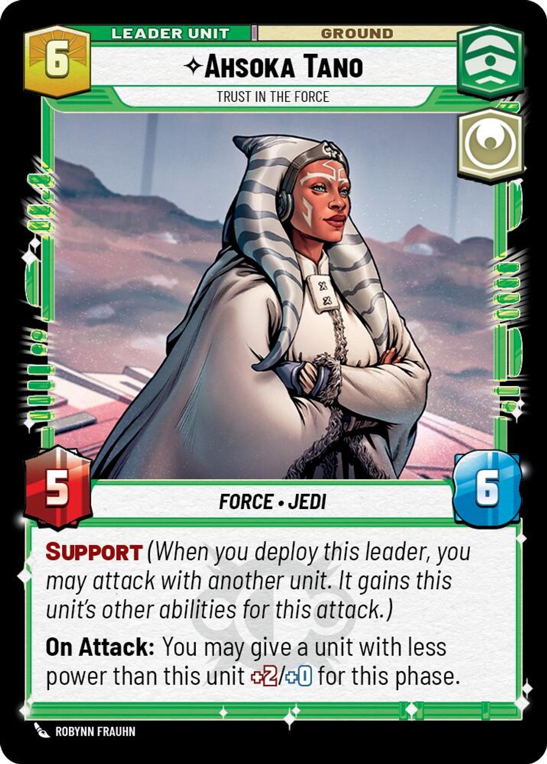 Ahsoka Tano leader card