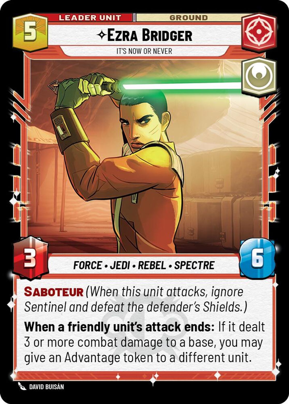 Ezra Bridger leader card