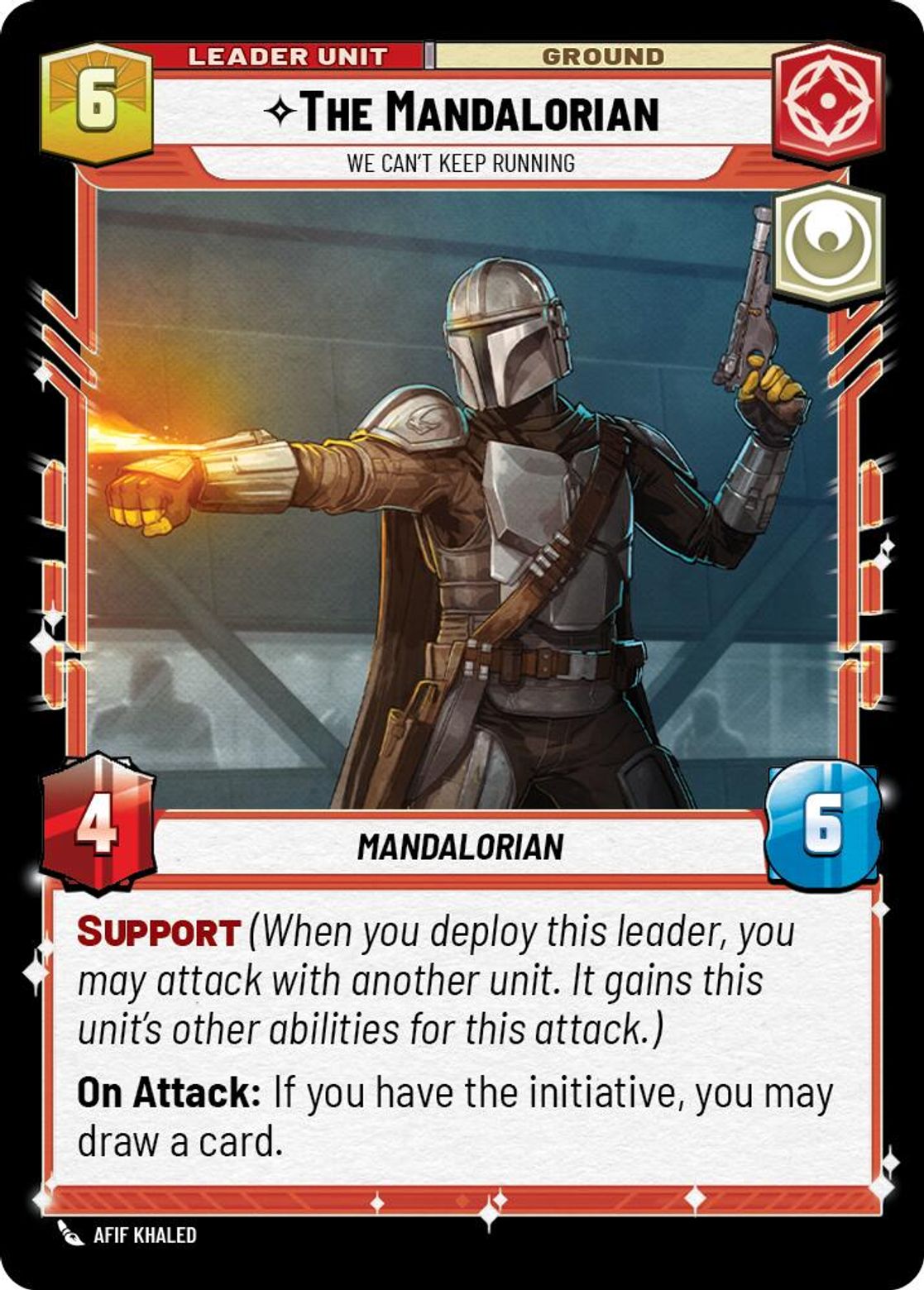 The Mandalorian leader card