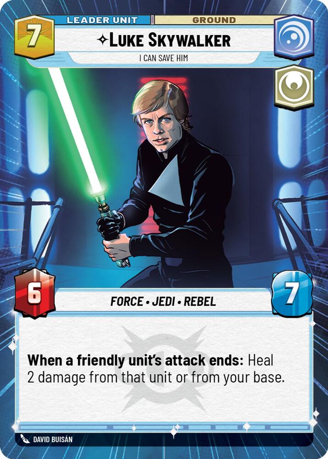 Luke Skywalker, I Can Save Him, deployed side