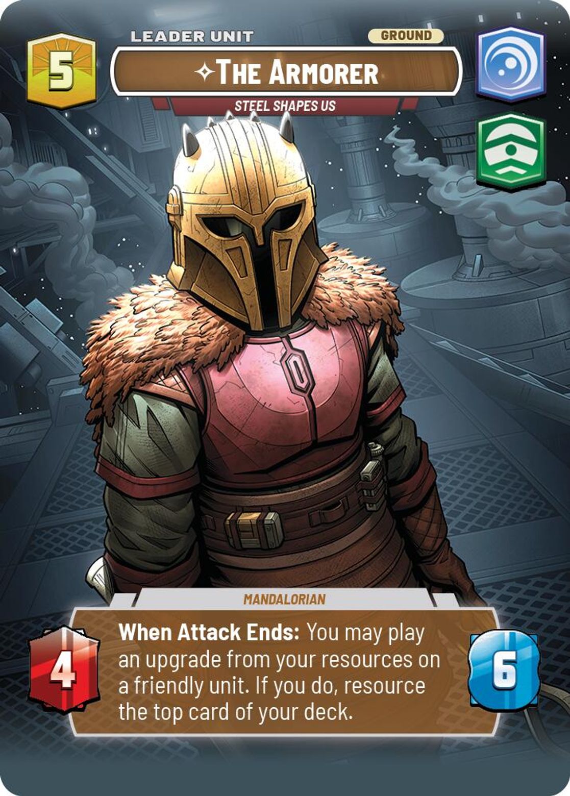 The Armorer, Steel Shapes Us, deployed side