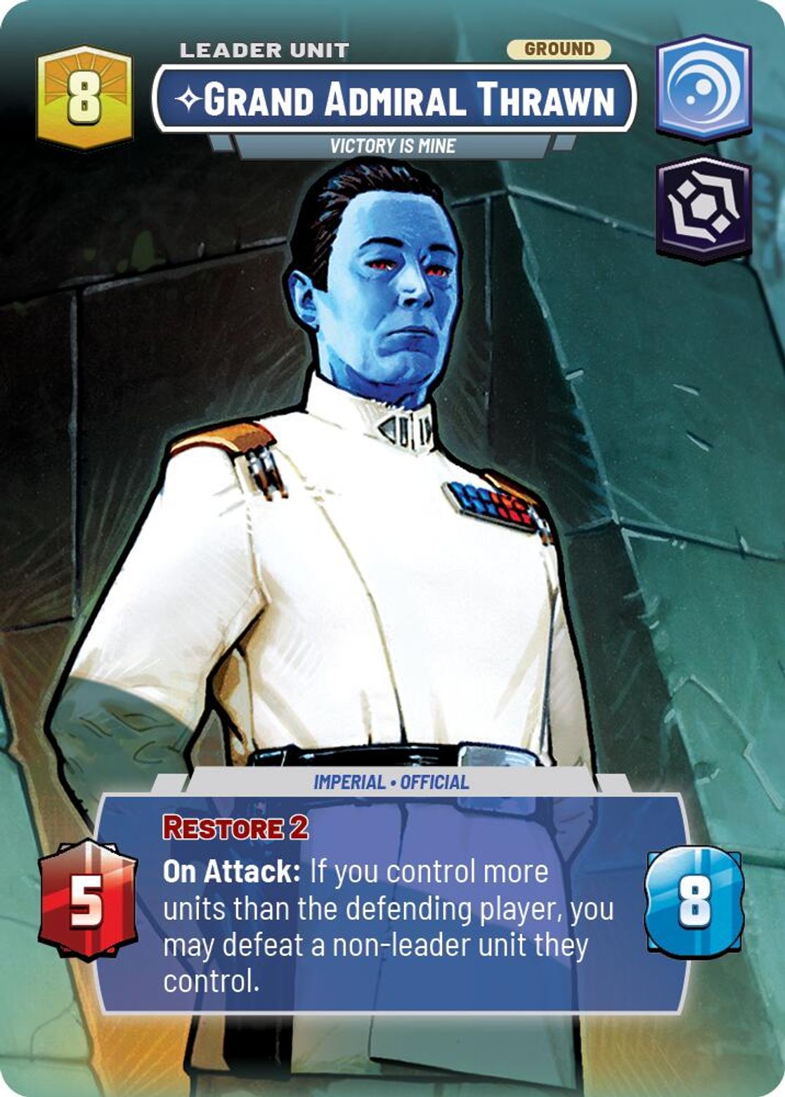 Grand Admiral Thrawn, Victory is Mine, deployed side