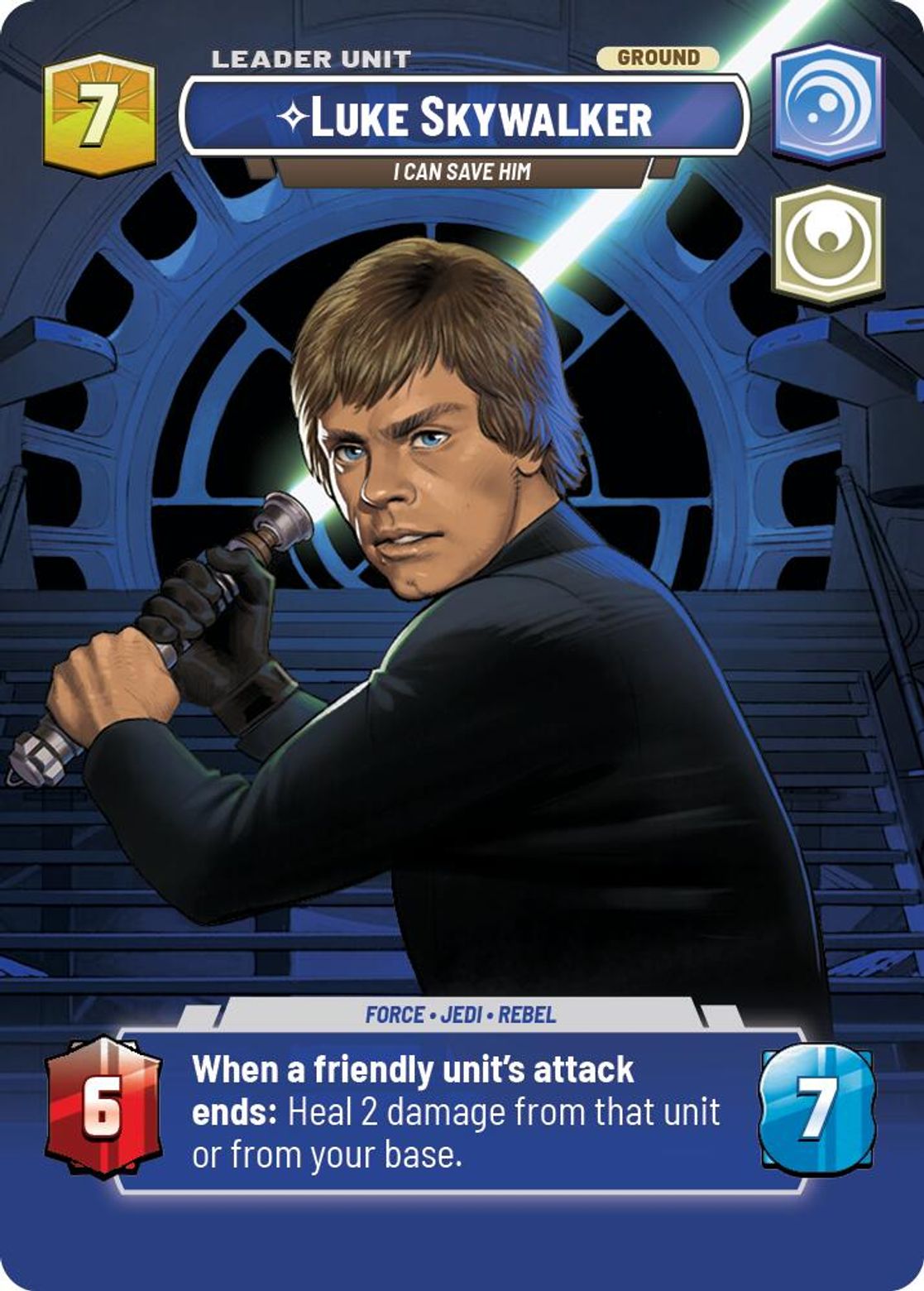 Luke Skywalker, I Can Save Him, deployed side