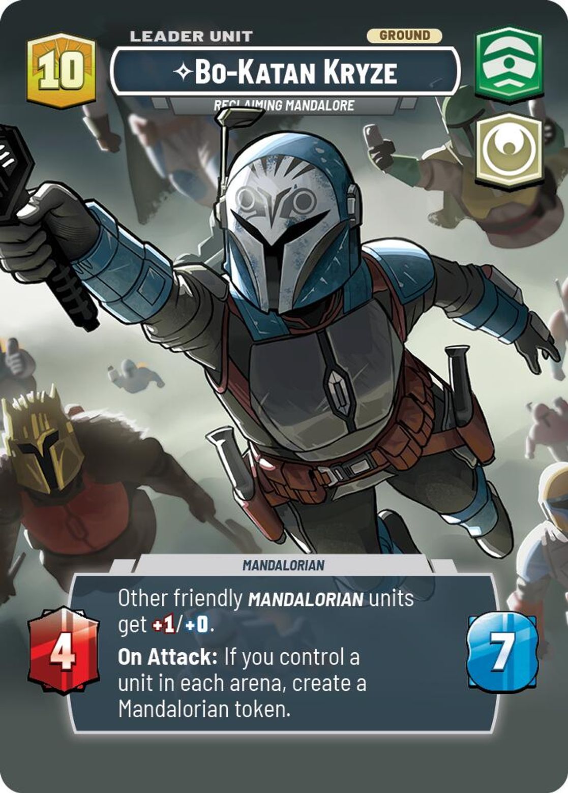 Bo-Katan Kryze, Reclaiming Mandalore, deployed side