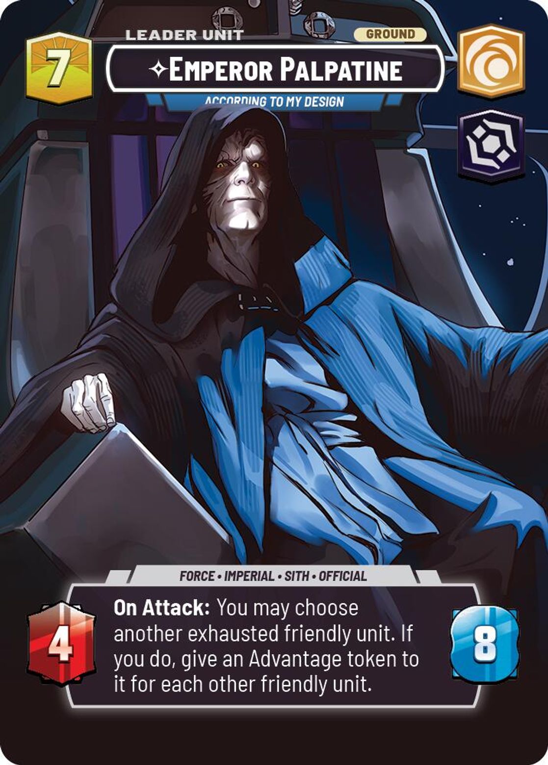 Emperor Palpatine card artwork