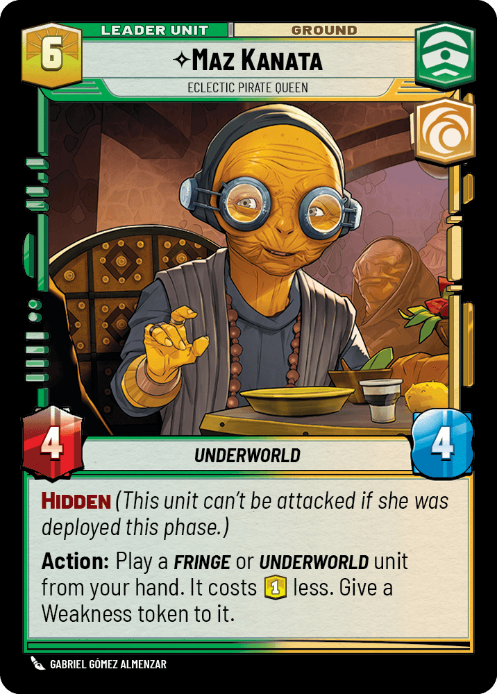Maz Kanata, Eclectic Pirate Queen, deployed side