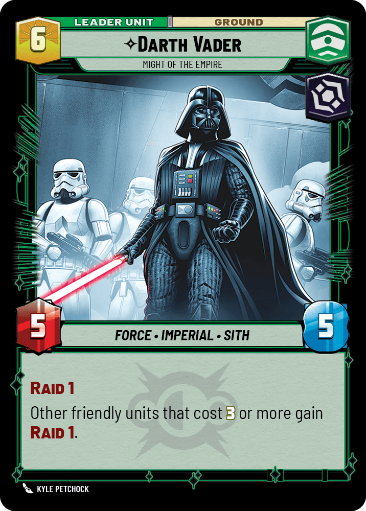 Darth Vader, Might of the Empire, deployed side