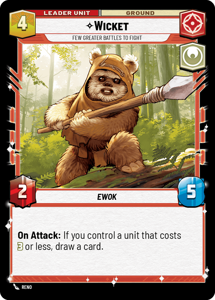 Wicket, Few Greater Battles to Fight, deployed side