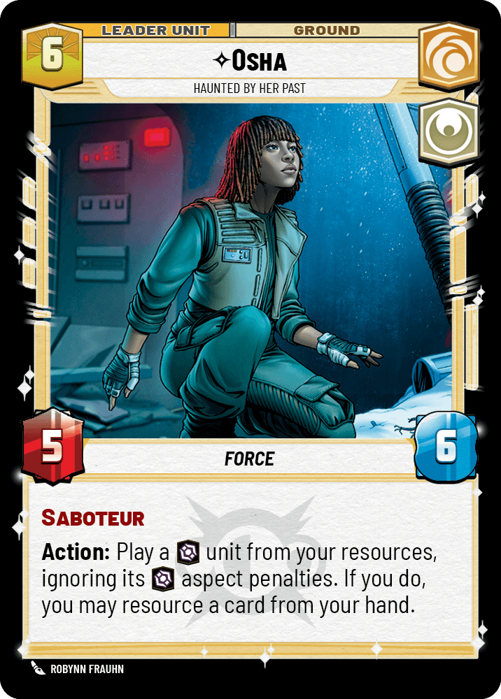 Osha, Haunted by Her Past, deployed side