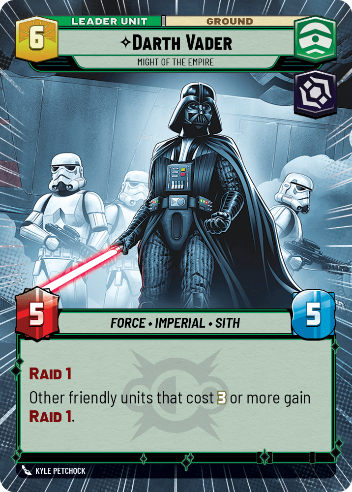 Darth Vader, Might of the Empire, deployed side