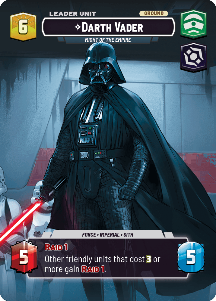 Darth Vader, Might of the Empire, deployed side