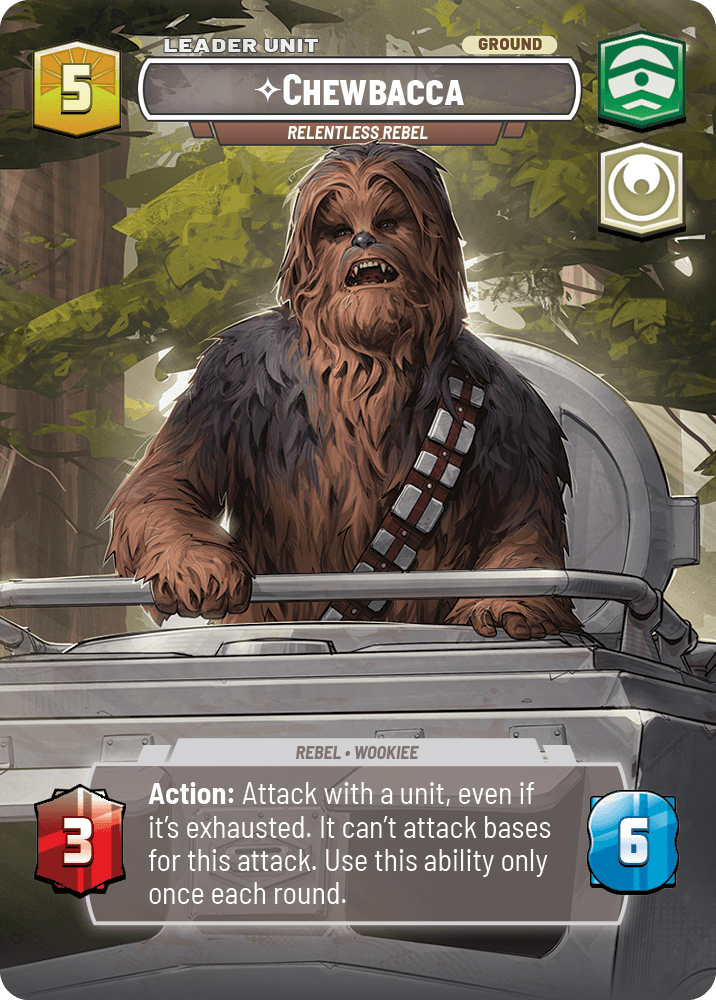Chewbacca, Relentless Rebel, deployed side