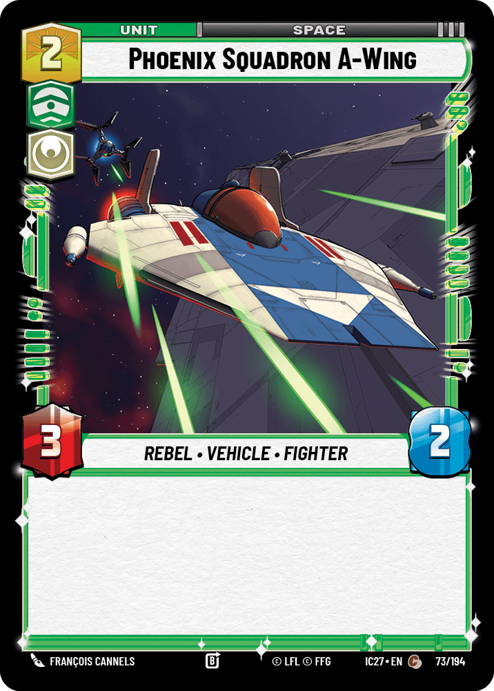 Phoenix Squadron A-Wing #073/194, illustrated by Francois Cannels