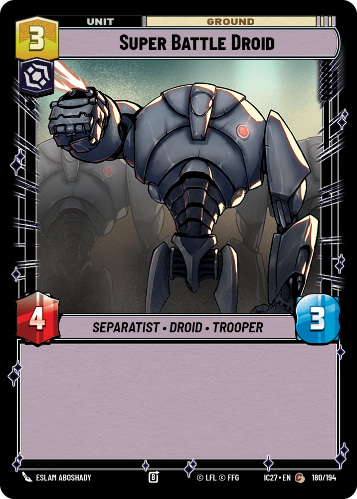 Super Battle Droid #180/194, illustrated by Eslam AboShady