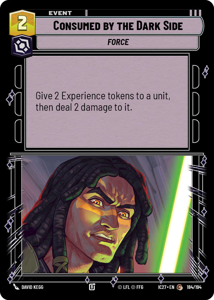 Consumed by the Dark Side #184/194, illustrated by David Kegg