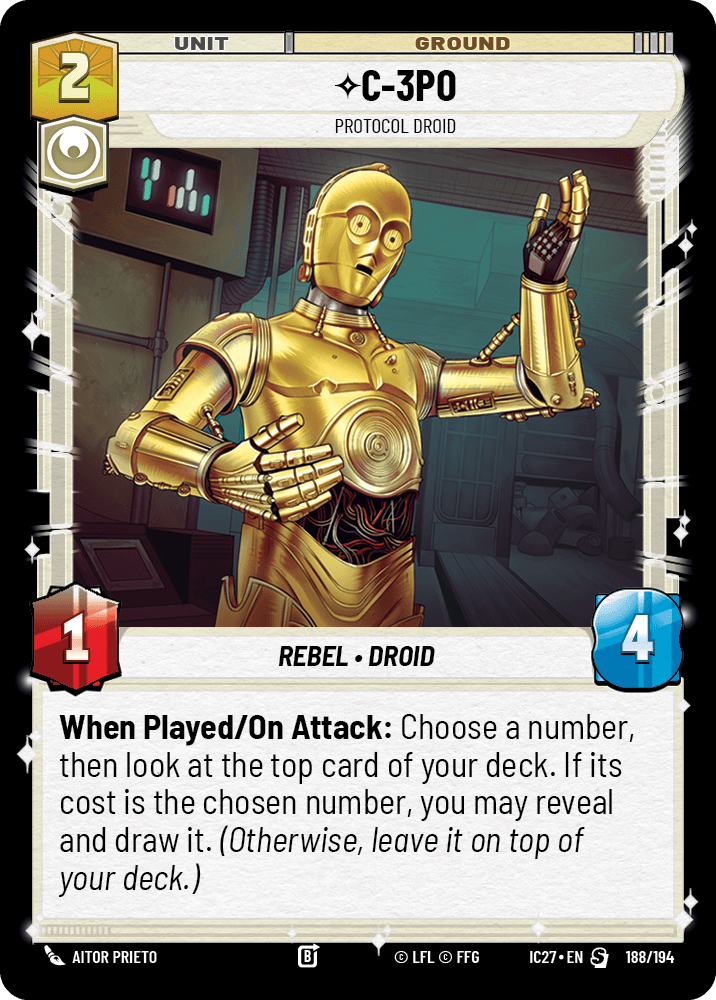 C-3P0 — Protocol Droid #188/194, illustrated by Aitor Prieto