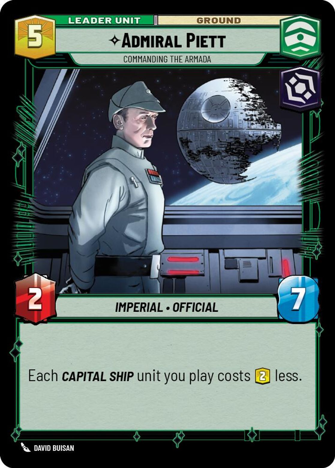Admiral Piett leader card