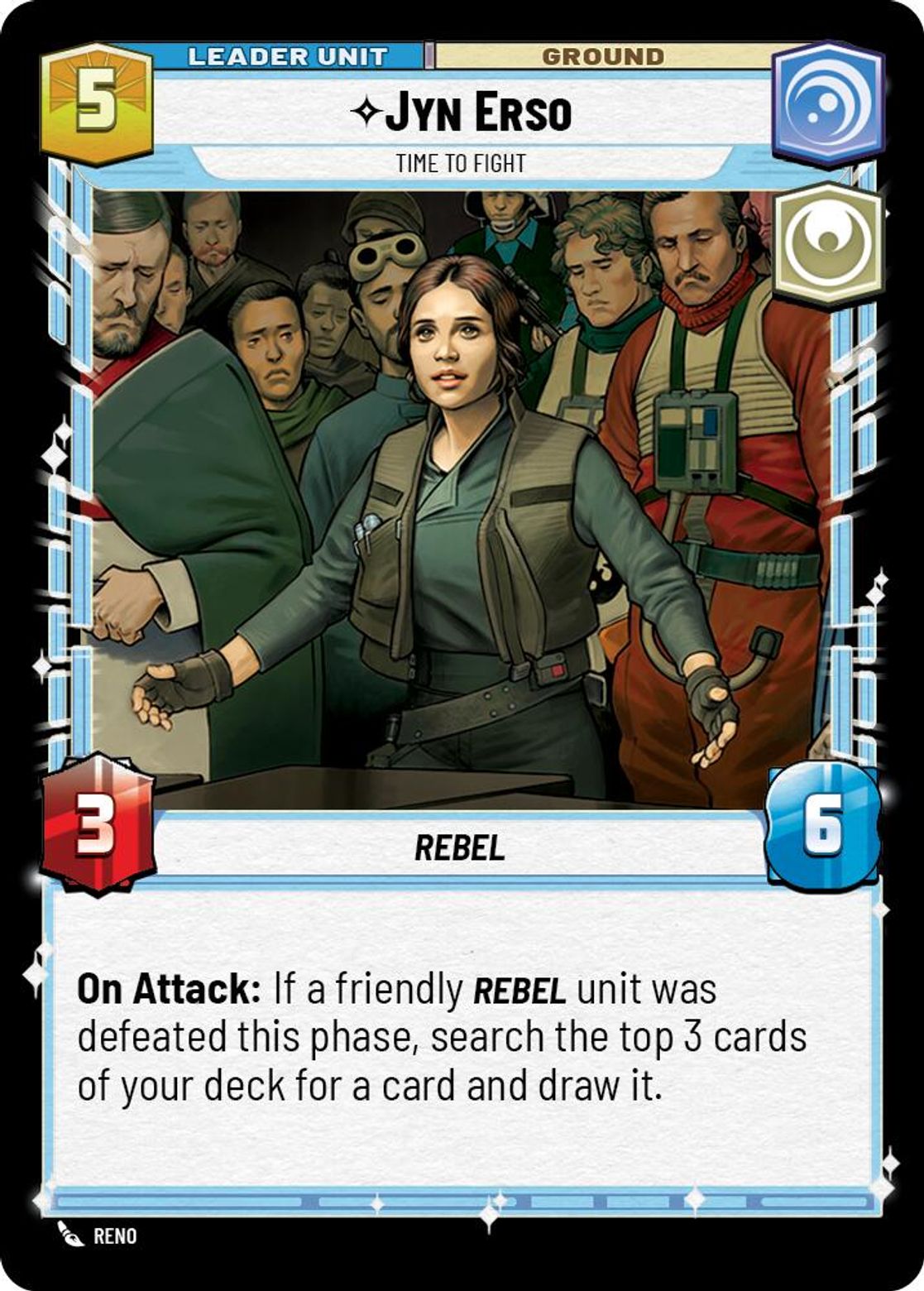 Jyn Erso leader card