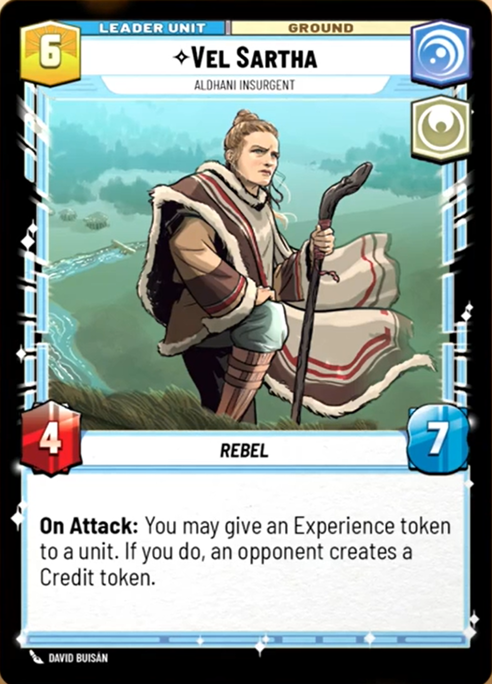 Vel Sartha leader card