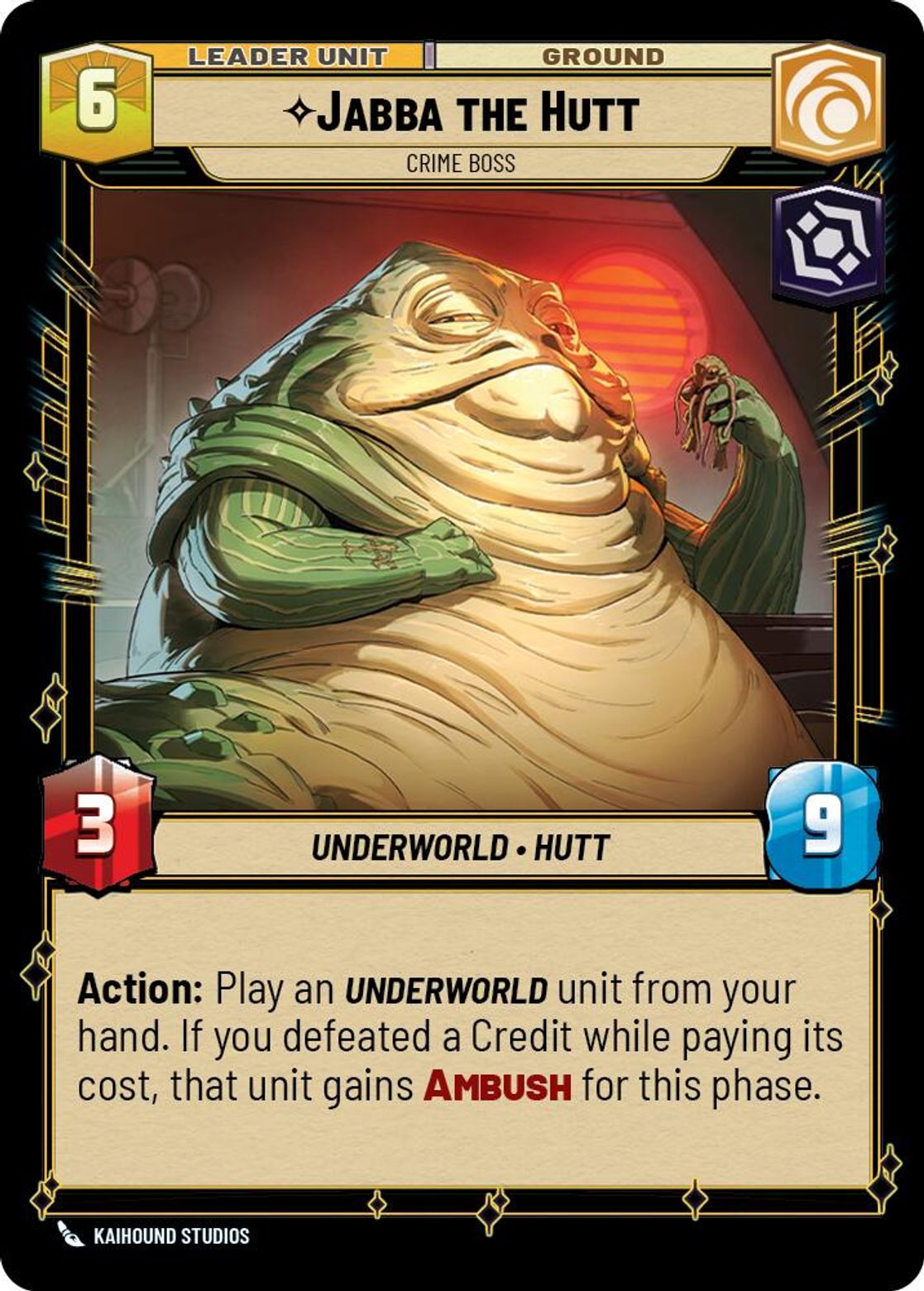 Jabba the Hutt leader card
