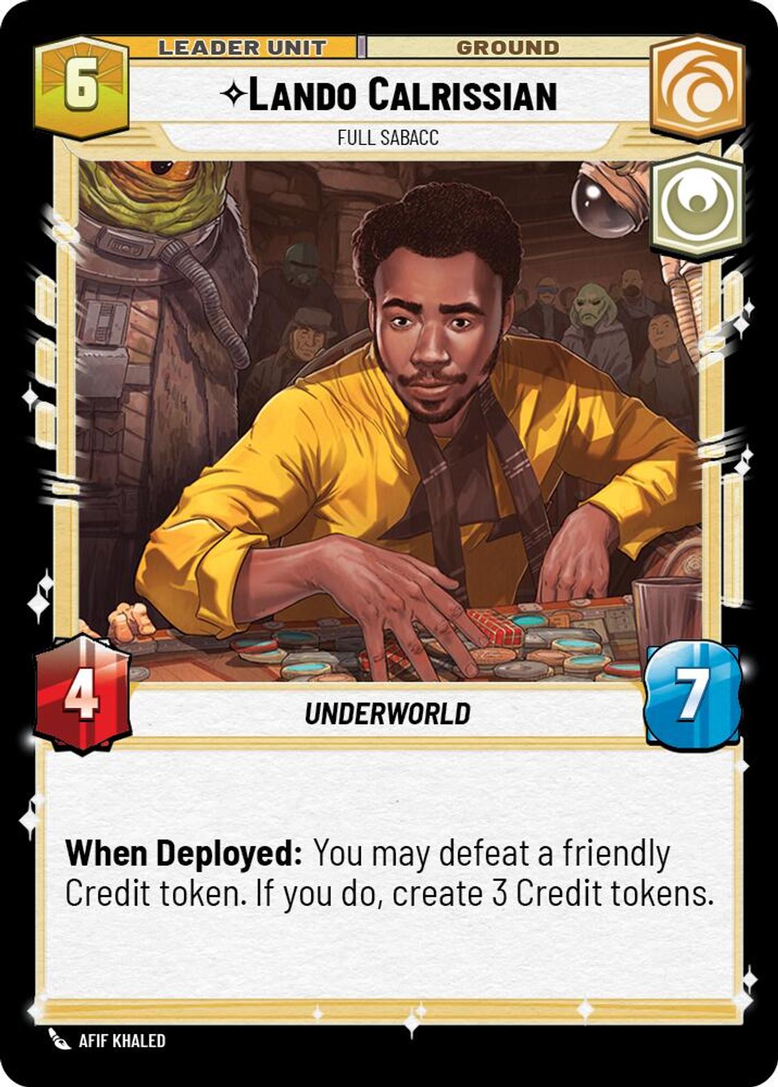 Lando Calrissian leader card