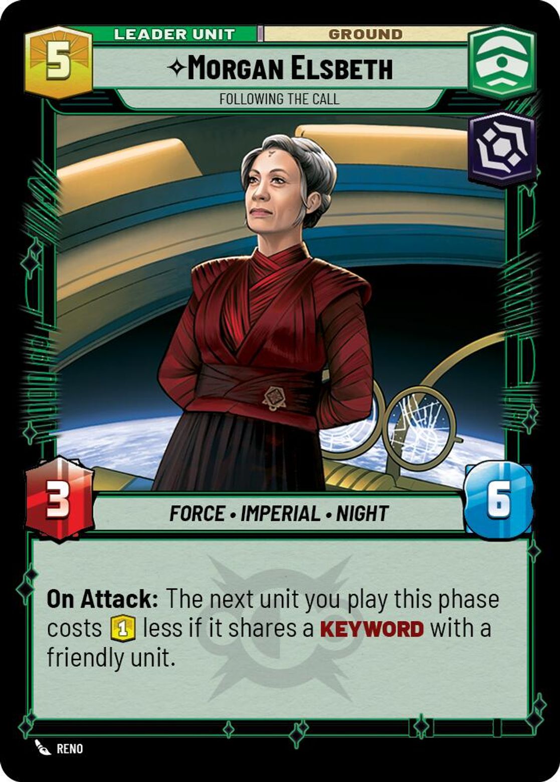 Morgan Elsbeth leader card