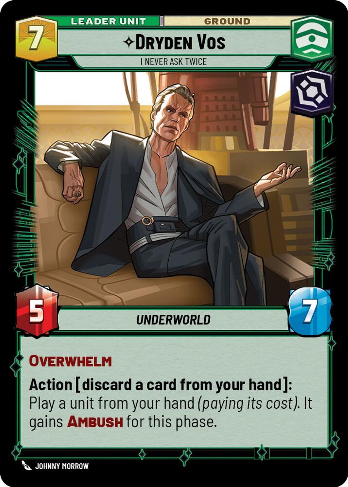 Dryden Vos leader card