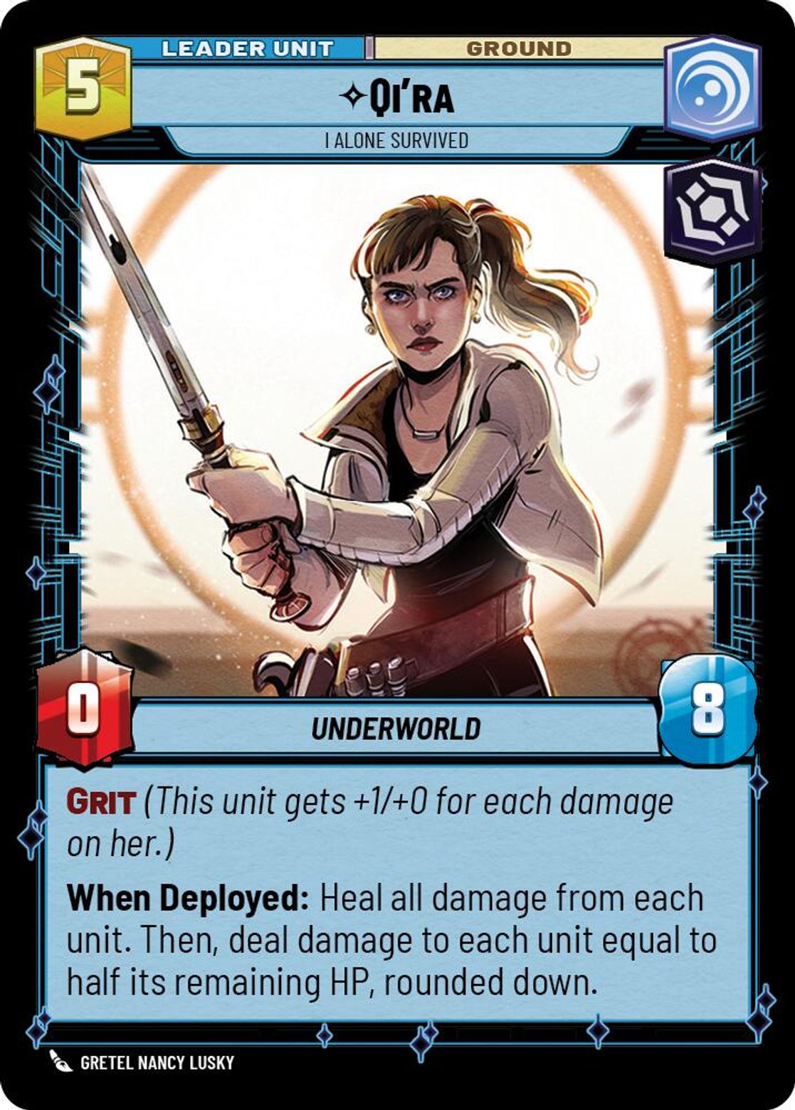 Qi'ra leader card