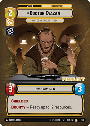 Doctor Evazan — Wanted on Twelve Systems