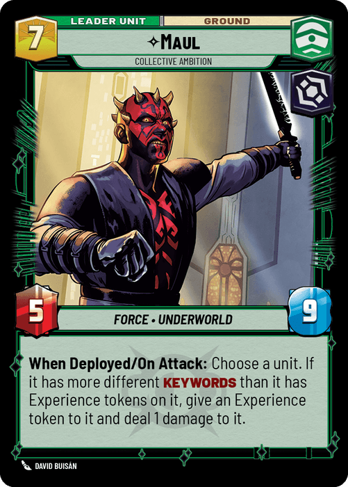 Maul leader card