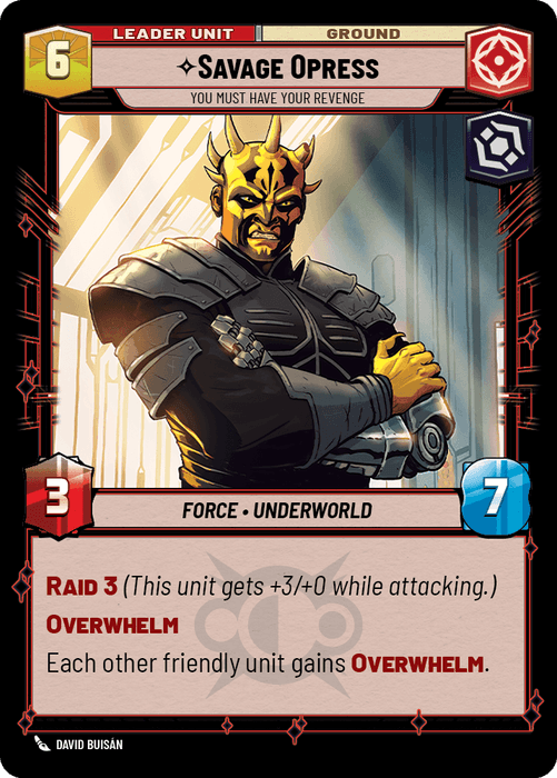 Savage Opress leader card