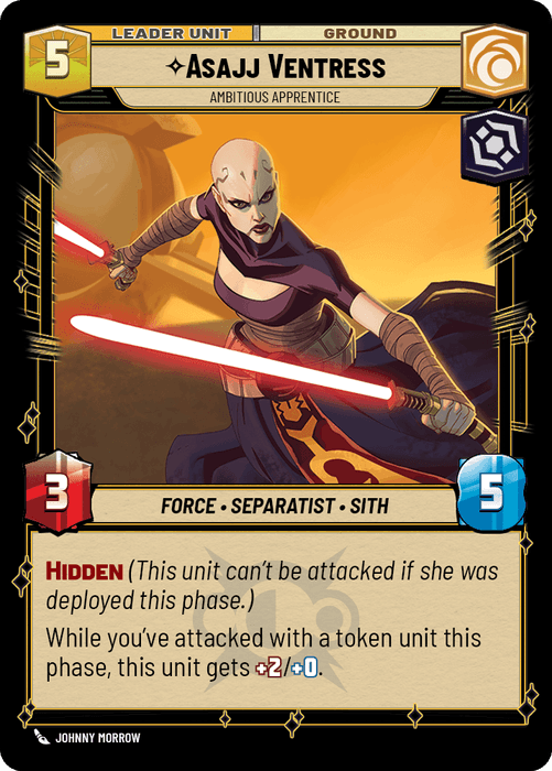 Asajj Ventress leader card