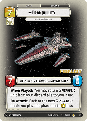 Tranquility — Inspiring Flagship #2-F, illustrated by Kyle Petchock